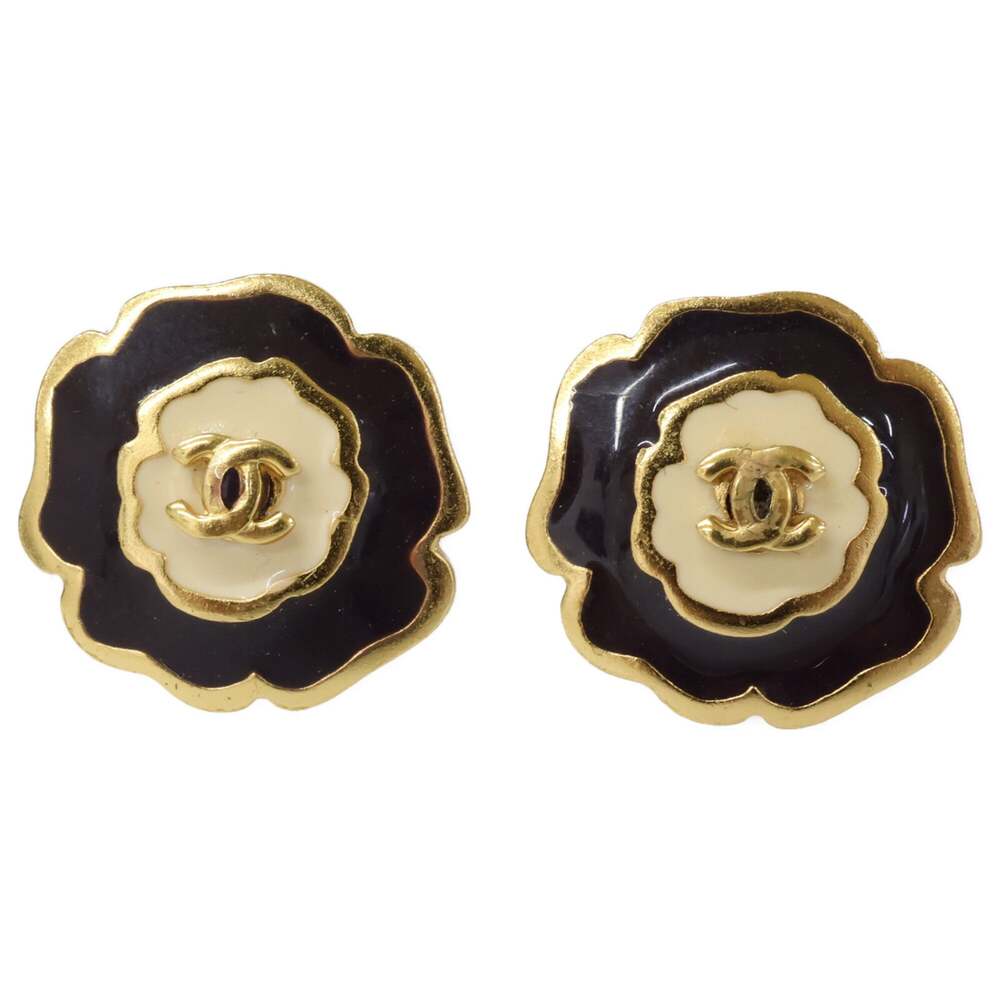 Chanel Cc Logo Clip-On Earrings Gold- #312702C72B
